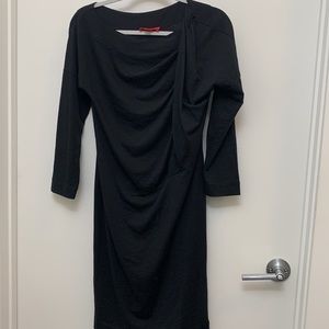 LAVIA dress- black dress with sleeves